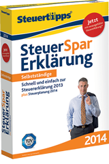 Steuer-Spar-Erklärung 2014 für Selbstständige, Windows-Version