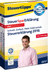 Produkt Steuer-Spar-Erklärung plus 2017 Foto Abbildung Steuer-Spar-Erklärung plus 2017
