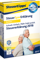 Produkt Steuer-Spar-Erklärung für Rentner und Pensionäre 2017 Foto Abbildung Steuer-Spar-Erklärung für Rentner und Pensionäre 2017