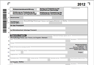 Steuererklärung 2012 - Formulare