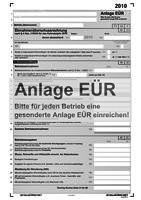 Anlage EÜR (Einnahmeüberschussrechnung )