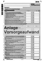 Anlage Altersvorsorgebeiträge (Formular AV 2010, Riesterrente)