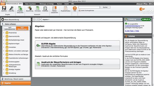 Wiso Steuer-Sparbuch auch für Apple