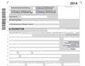 Formular Steuererklärung 2014