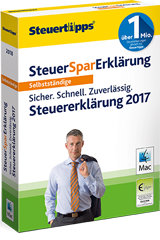 Abbildung Steuer-Spar-Erklärung für Selbstständige 2018 - Mac